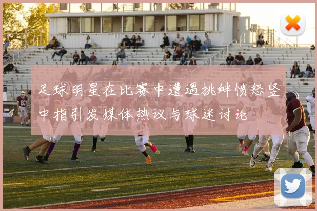 足球明星在比赛中遭遇挑衅愤怒竖中指引发媒体热议与球迷讨论